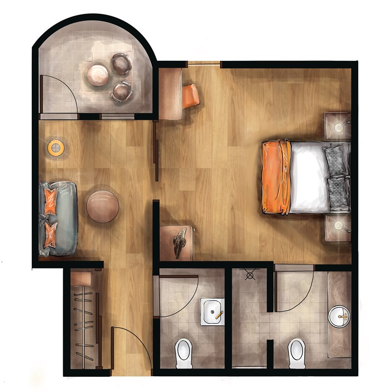 Eco Scheme - Large with sliding door 1